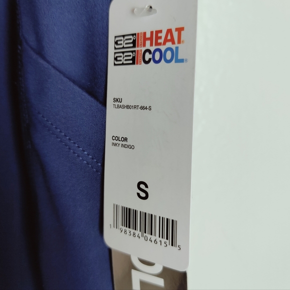 32 Degrees Women's High Waist Active Yoga Exercise Leggings, Inky Indigo, Sz S - Picture 7 of 13